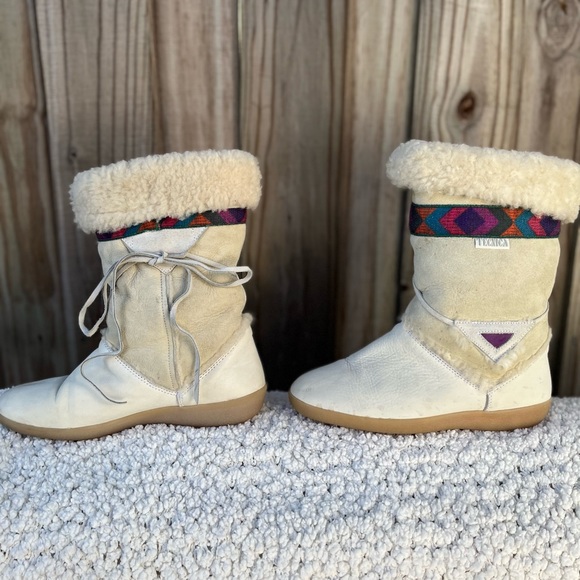 Tecnica Sheepskin and Leather Winter Boots - Picture 2 of 12